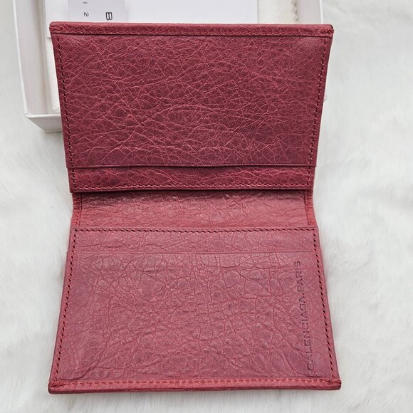 Balenciaga Light Pink Leather Card Holder - Picture 11 of 15